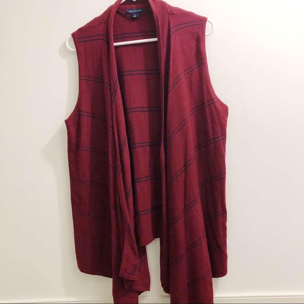 Tommy Hilfiger Trapeze sleeveless waffle vest Sz L
